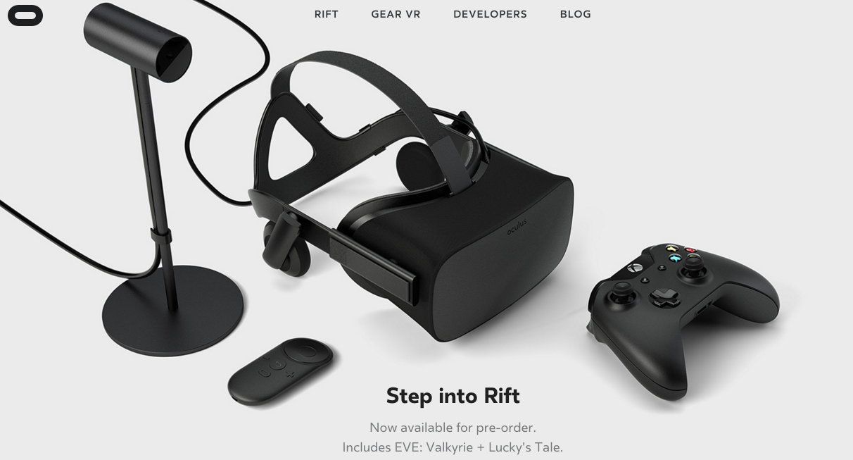 Oculus、製品版「Rift CV1」の予約注文を開始、価格は599ドル（約7.1万