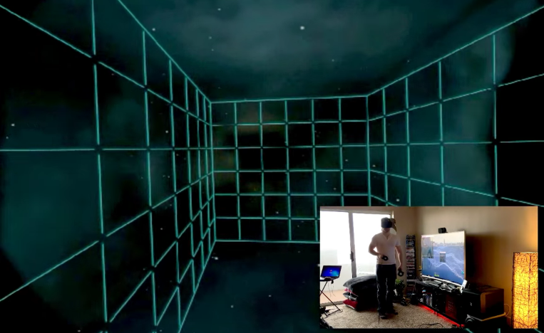 新たなVR歩行システム「WalkAbout」登場。グリッド（格子状）を参考にプレイエリアの向きを再調整。HTC Vive ルームスケールVRを ...
