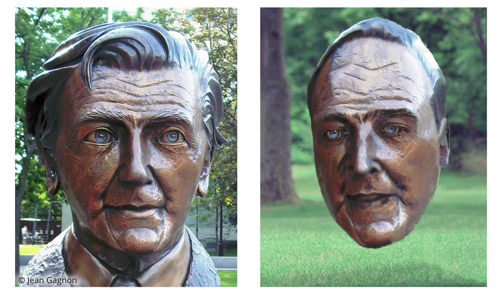 チェコ工科大学、動く人の顔にデッサン風、銅像風、油絵風といったフィルターに合成させフェイシャル・アニメーションを完成させるAIアルゴリズムを