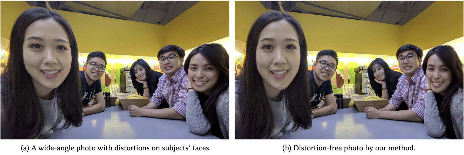 Google 広角カメラによる写真の両サイドに写る顔の歪みを補正するアルゴリズムを発表 顔領域に特化 Seamless
